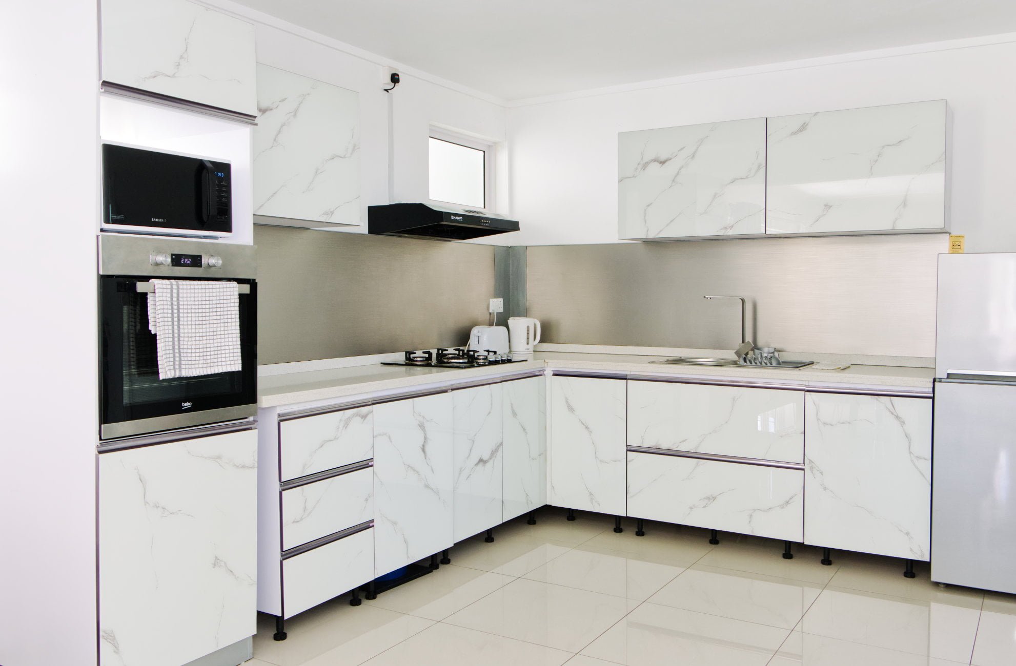 Emerald apartment kitchen